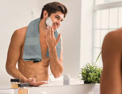 Utopia Towels 8-Piece Premium Towel Set, 2 Bath Towels, 2 Hand Towels, and 4 Wash Cloths, 100% Ring Spun Cotton Highly Absorbent Towels for Bathroom, Sports, and Hotel (Cool Grey)