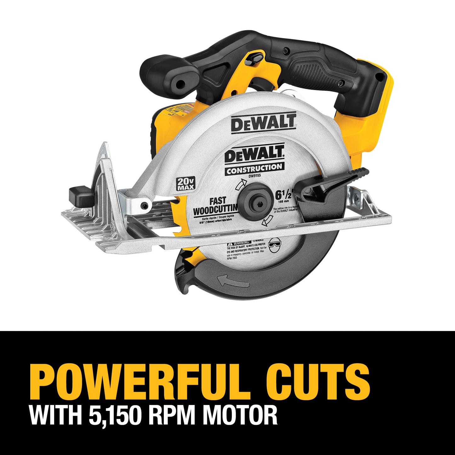 DEWALT 20V MAX Circular Saw with 6-1/2-Inch Blade