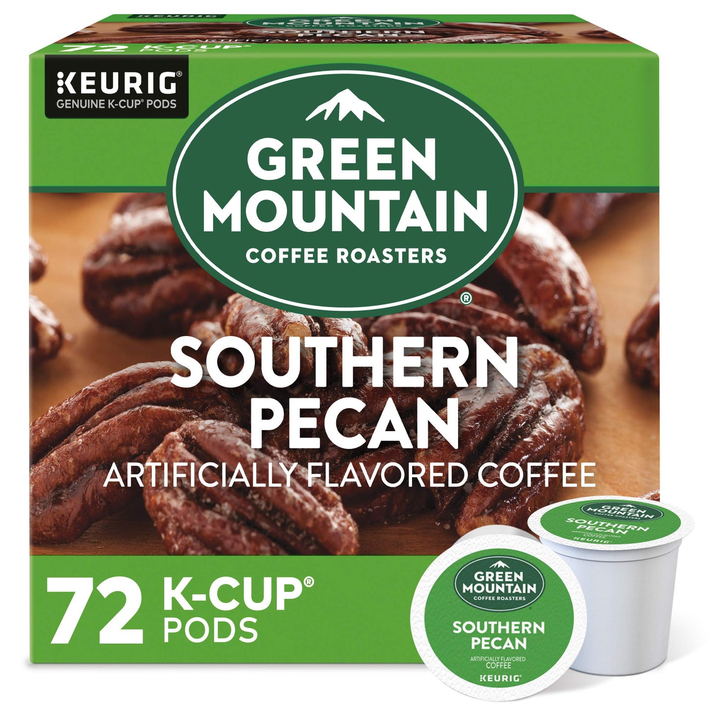 Green Mountain Southern Pecan K-Cup Pods, 72 Count