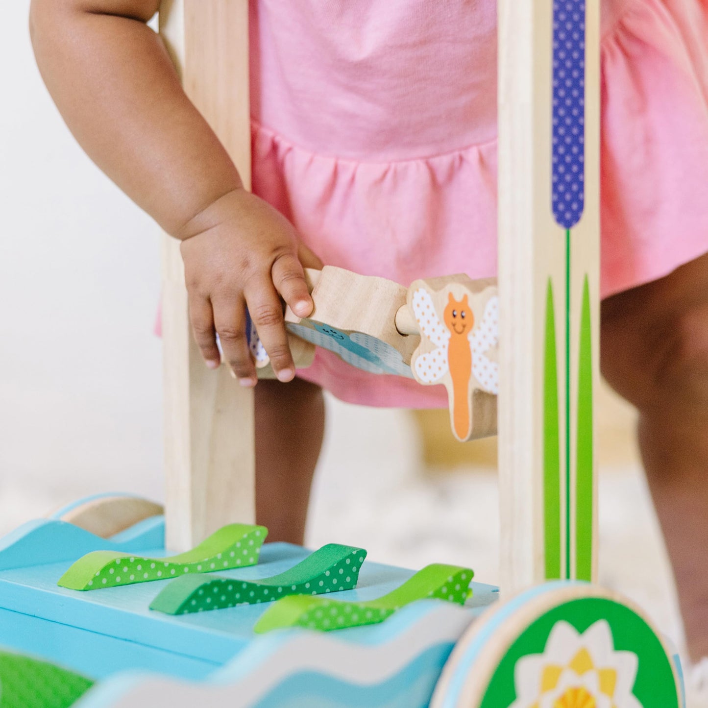 Melissa & Doug Wooden Push Toy for Toddlers
