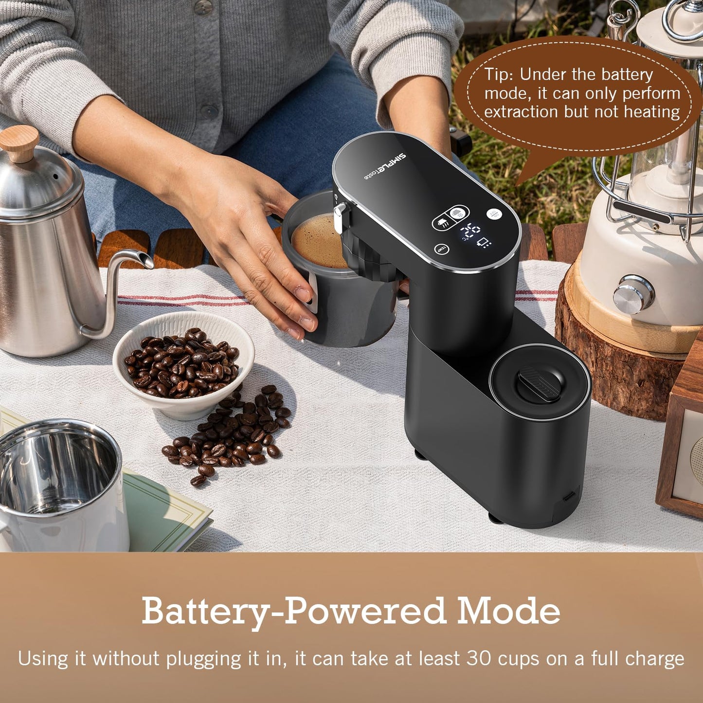 20 Bar Espresso Machine for Home and Travel