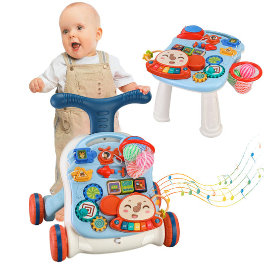 HAWEEK 3-in-1 Sit-to-Stand Baby Walker