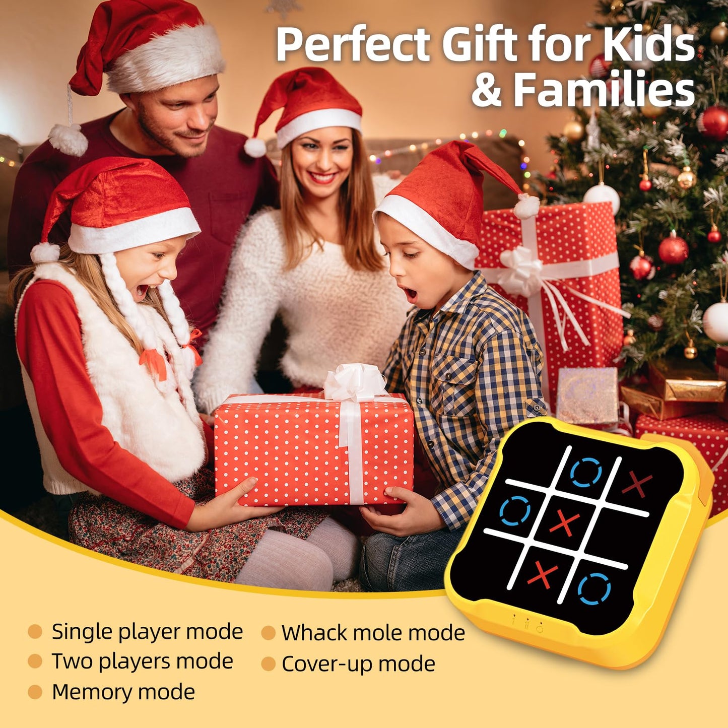 Portable Electronic Tic Tac Toe Game for Kids