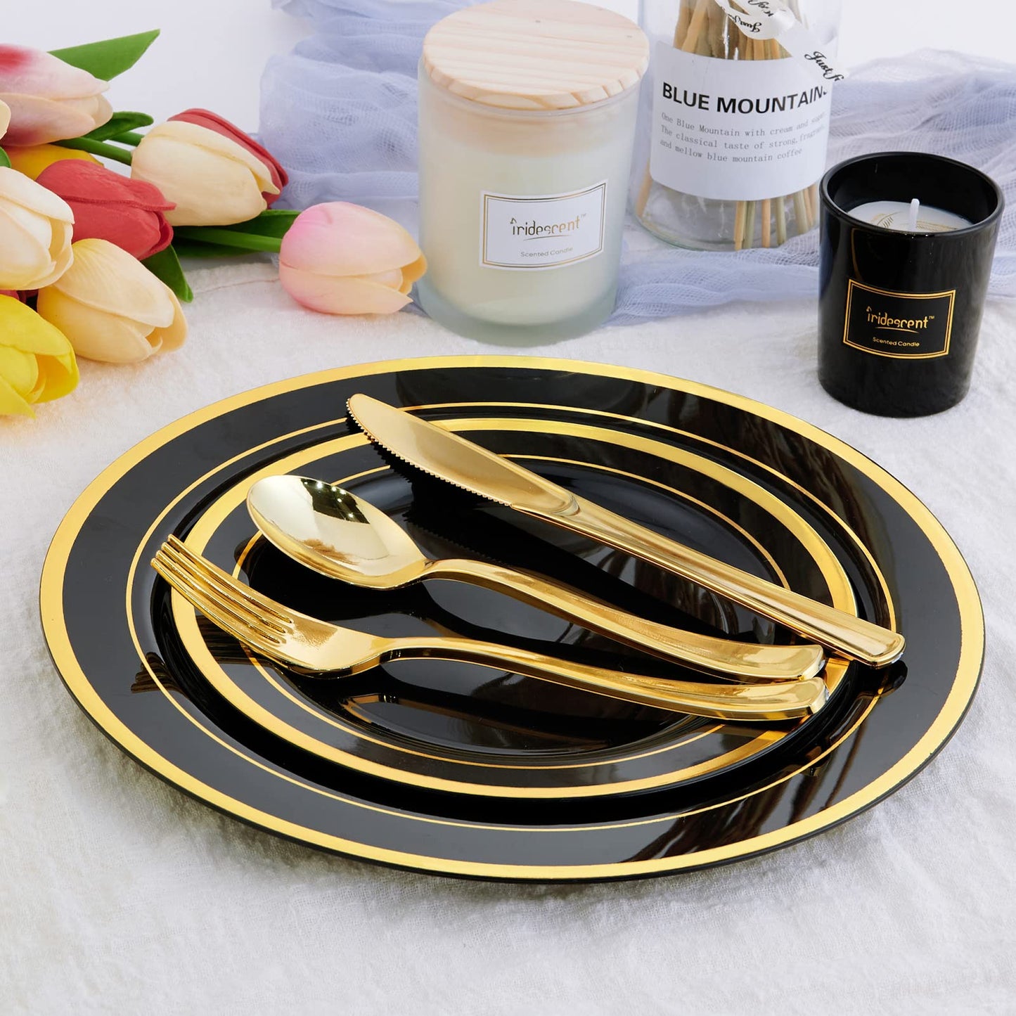 125 Count Dinnerware Set for 25 Guests