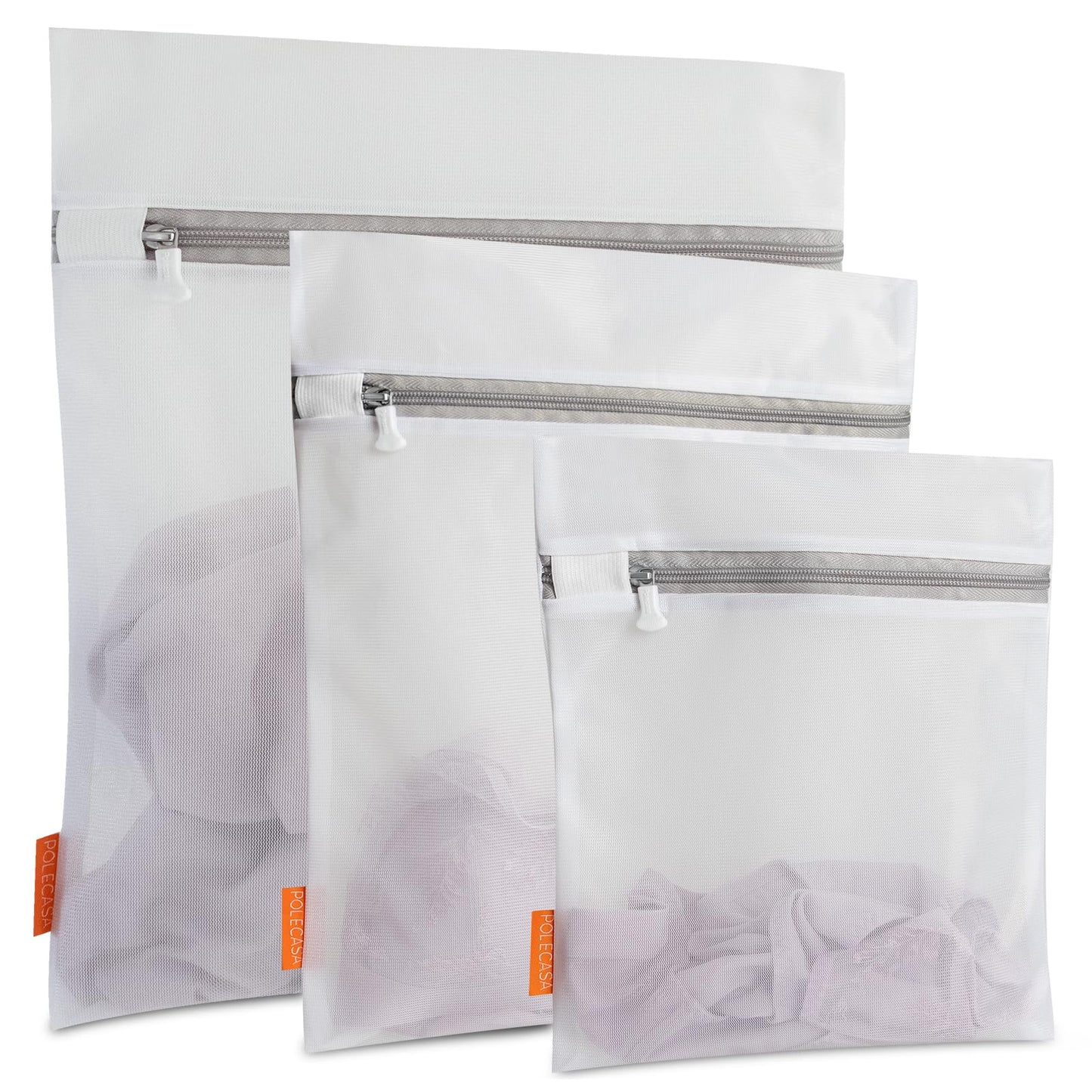 3 Pack Mesh Laundry Bags for Delicates