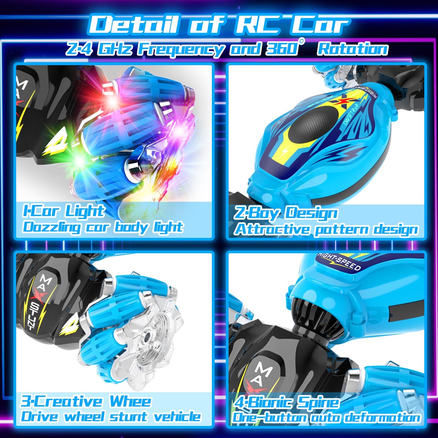 Gesture Sensing RC Stunt Car for Kids