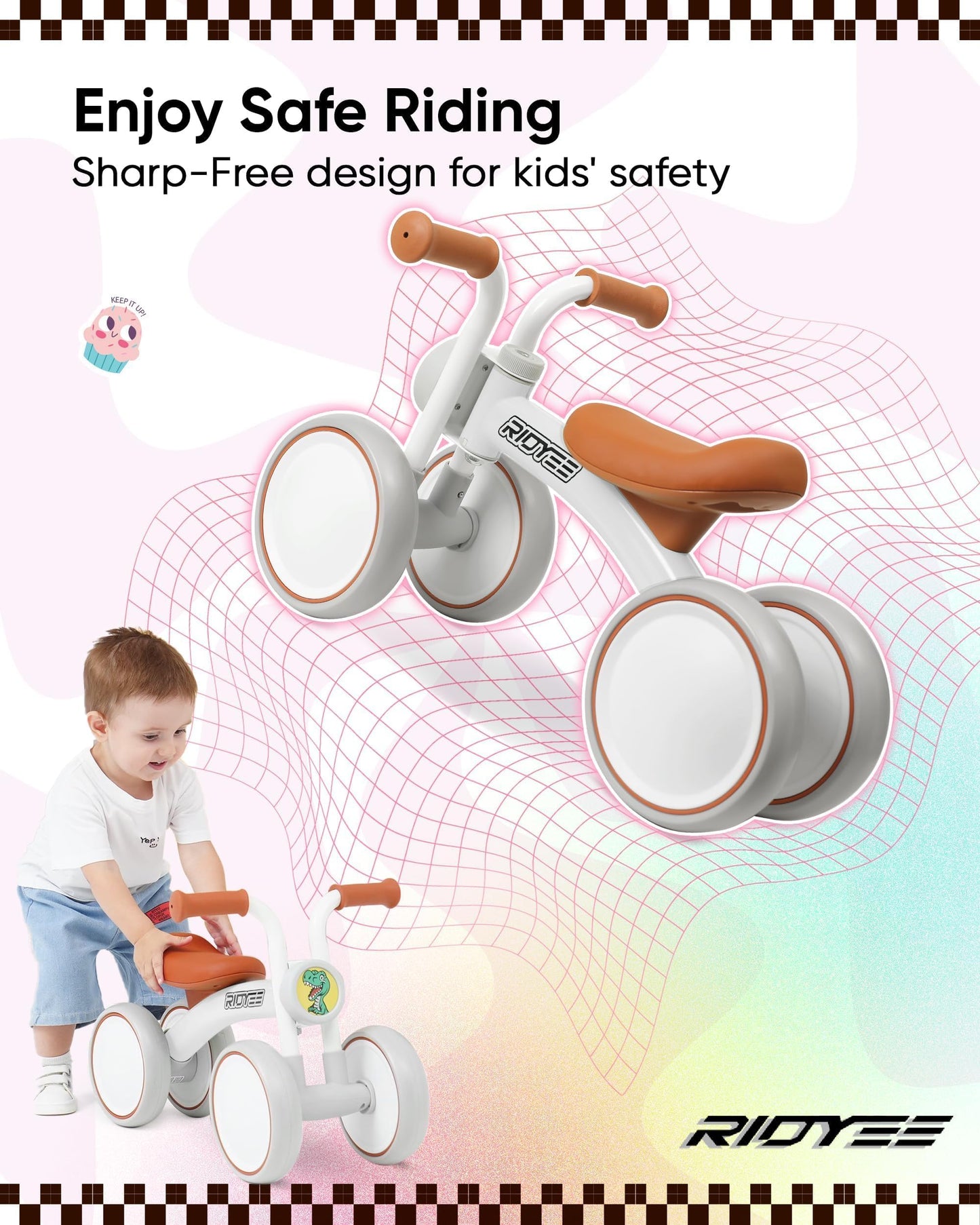 RIDYEE Toddler Balance Bike for Ages 1-2
