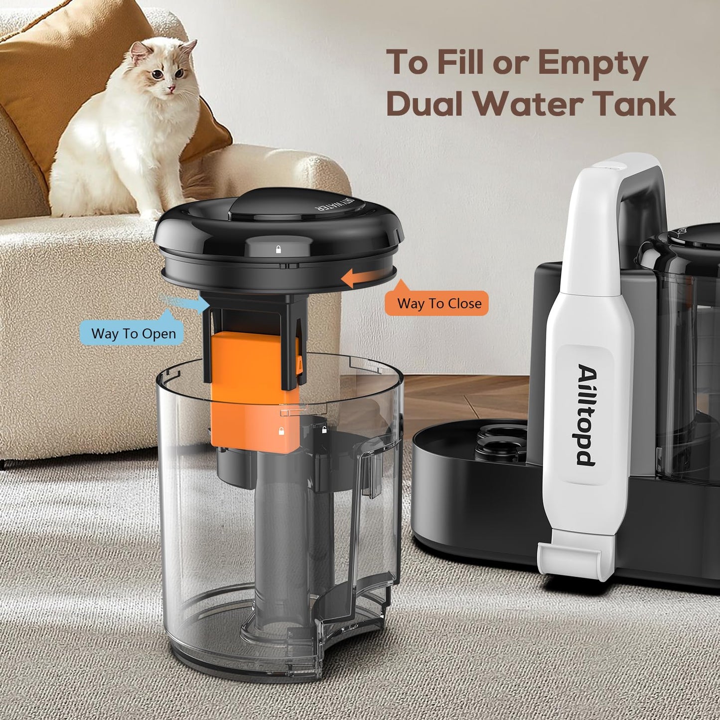 Portable Spot Cleaner for Carpet and Upholstery