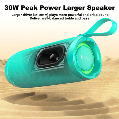 Portable Bluetooth Speaker with 15W Loud Sound