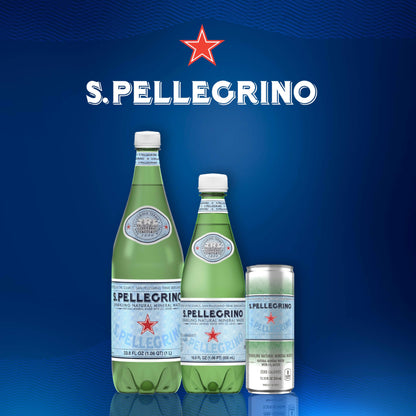 12 Bottles San Pellegrino Sparkling Mineral Water 33.8 fl oz.