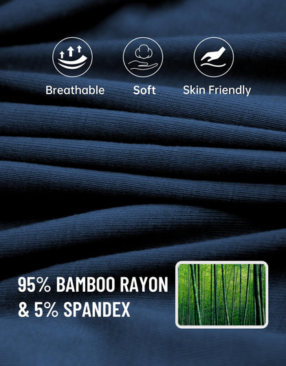 ADD 2 TO YOUR CART!             COLORFULLEAF Bamboo Boxer Briefs for Men Pack of 8
