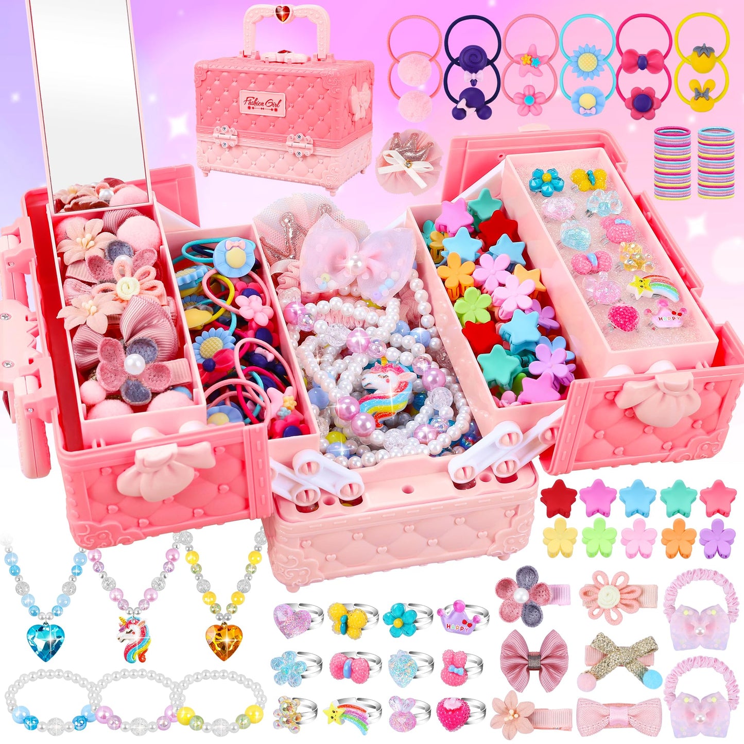 Jewelry Toys Set for Girls, 172 Pcs