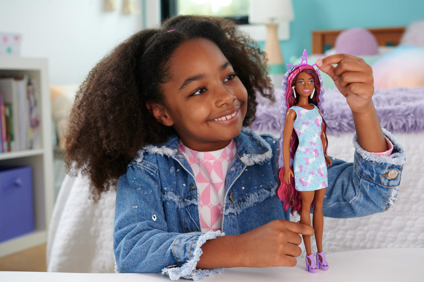 Barbie Fashion Doll with Extra-Long Streaked Hair