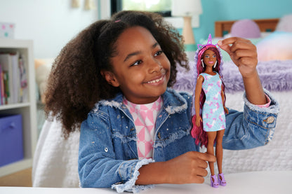 Barbie Fashion Doll with Extra-Long Streaked Hair