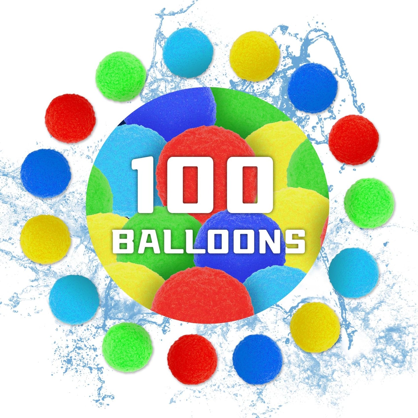 Reusable Water Balloons for Kids - 100 Pack