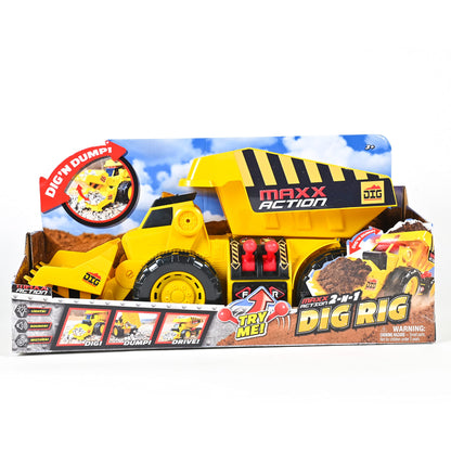 Maxx Action 2-in-1 Motorized Dig Rig Toy