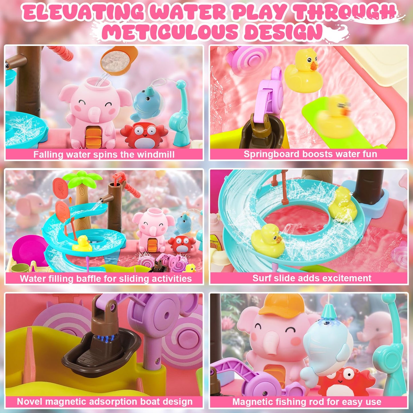 4-in-1 Water Table Toy for Kids