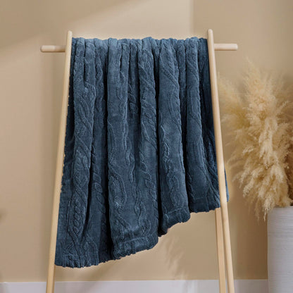 EVERGRACE Cozy Reversible Sherpa Fleece Throw Blanket