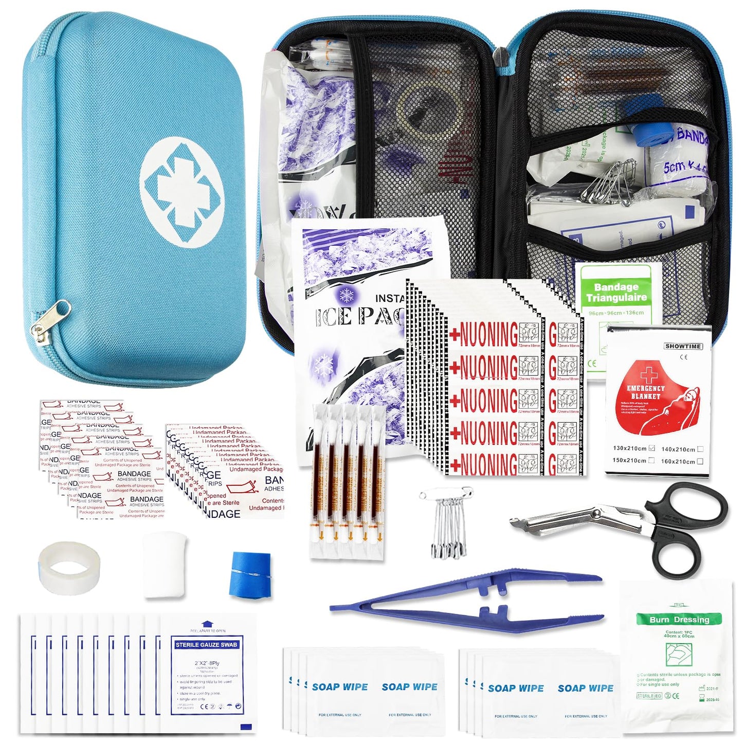 274PCS First Aid Kit for Car and Outdoors
