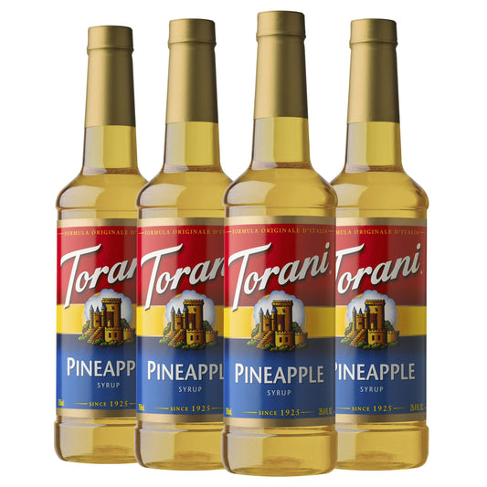 4 Pack Torani Pineapple Syrup 25.4 Ounces