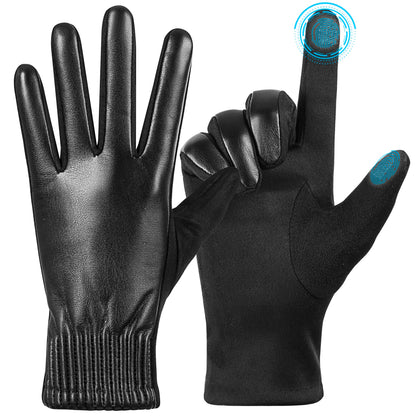 Winter Leather Touchscreen Gloves for Women