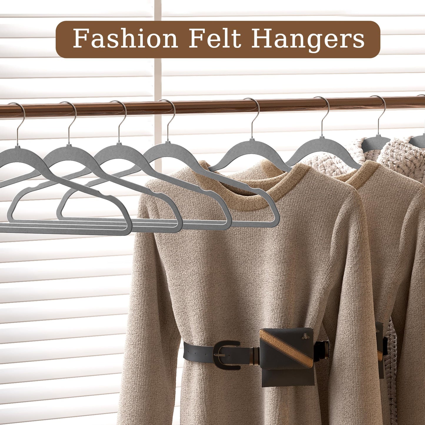 60 Pack Non-Slip Velvet Hangers