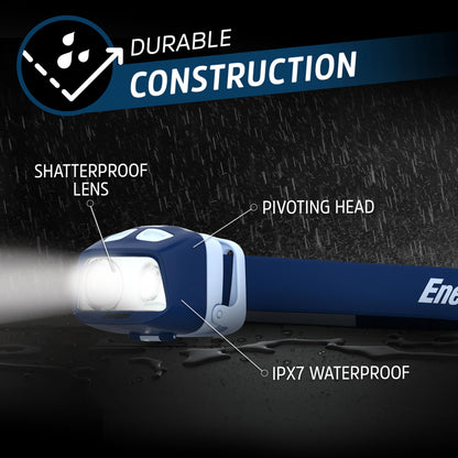 Energizer 500 Lumen LED Headlamp, Waterproof