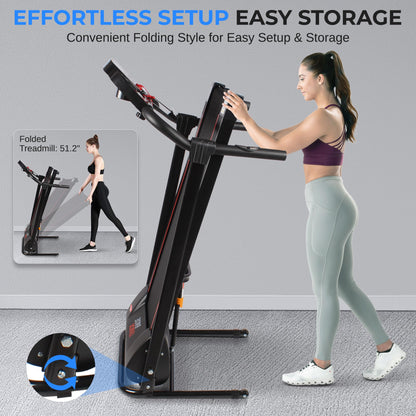 SereneLife Foldable Electric Treadmill for Home
