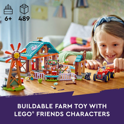 LEGO Friends Farm Animal Sanctuary Building Toys Set - Farm Toy Set W/Tractor Ideas for Kids, Girls & Boys, Ages 6+ - Includes 3 Minifigures & 5 Farm Animals - 42617