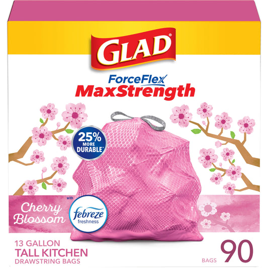 90 Count Glad ForceFlex Kitchen Trash Bags