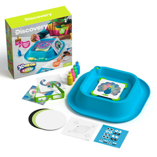 Discovery Kids 3D Neon Spin Art Station Kit