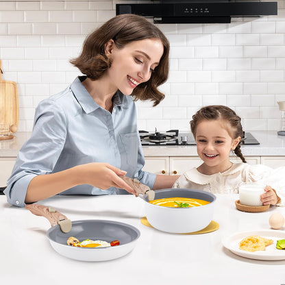 Nonstick Ceramic Cookware Set - 18 PCS
