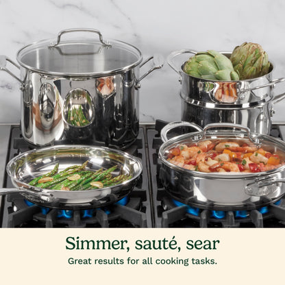 Add 2 to Your Cart!           Cuisinart 11-Piece Stainless Steel Cookware Set