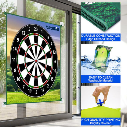 Golf Chipping Game with Double-Sided Practice Mat