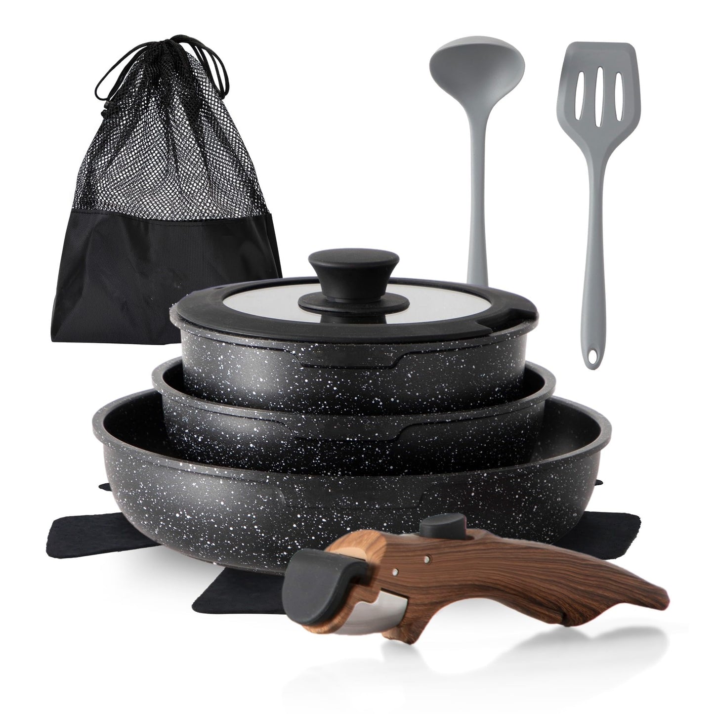 Nonstick Induction Cookware Set for Camping