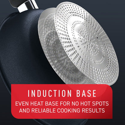 T-fal Platinum Non Stick Cookware Set 12 Piece, Induction, Oven Broiler Safe 500F, Kitchen Cooking Set W/ Fry Pans, Saucepans, Saute Pan, Dutch Oven, Utensils, Pots and Pans, Dishwasher Safe, Slate
