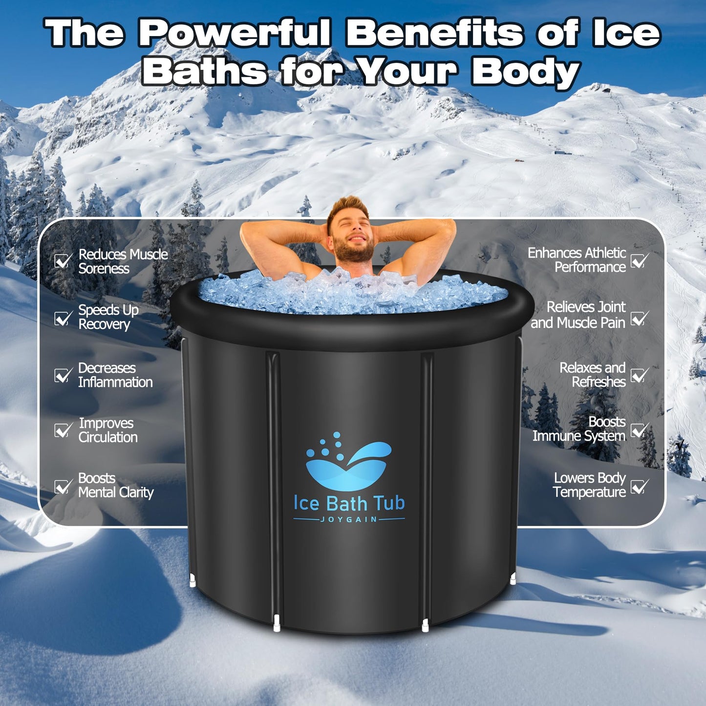 XXL Ice Plunge Tub for Cold Water Therapy