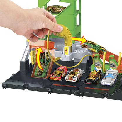 Hot Wheels City Super Recharge Fuel Station Set
