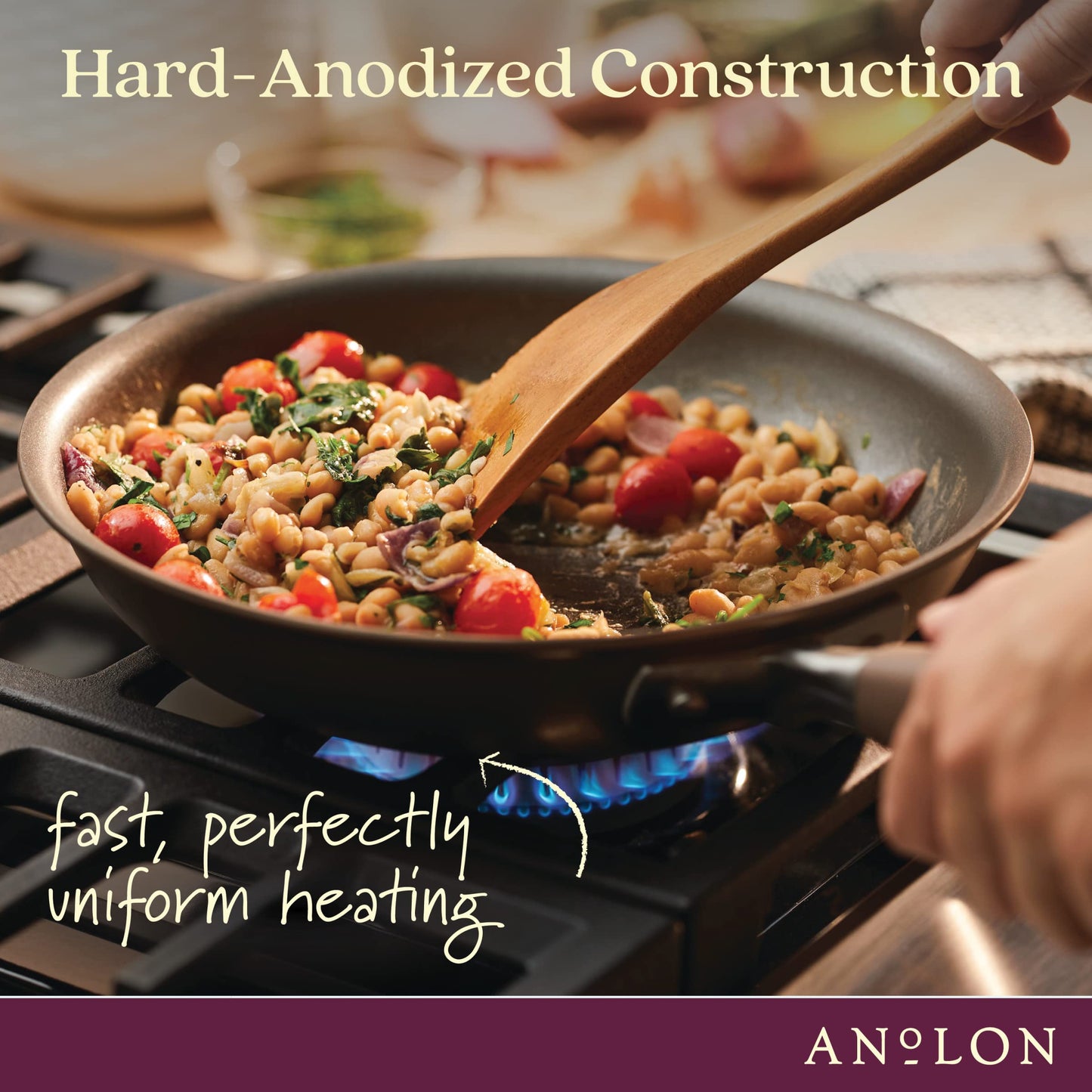 Anolon 10-Quart Nonstick Stock Pot in Bronze