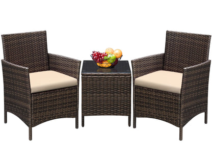 3-Piece Greesum Patio Furniture Set with Cushions