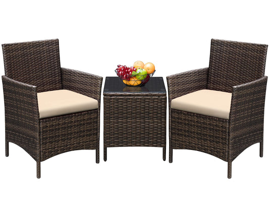 3-Piece Greesum Patio Furniture Set with Cushions