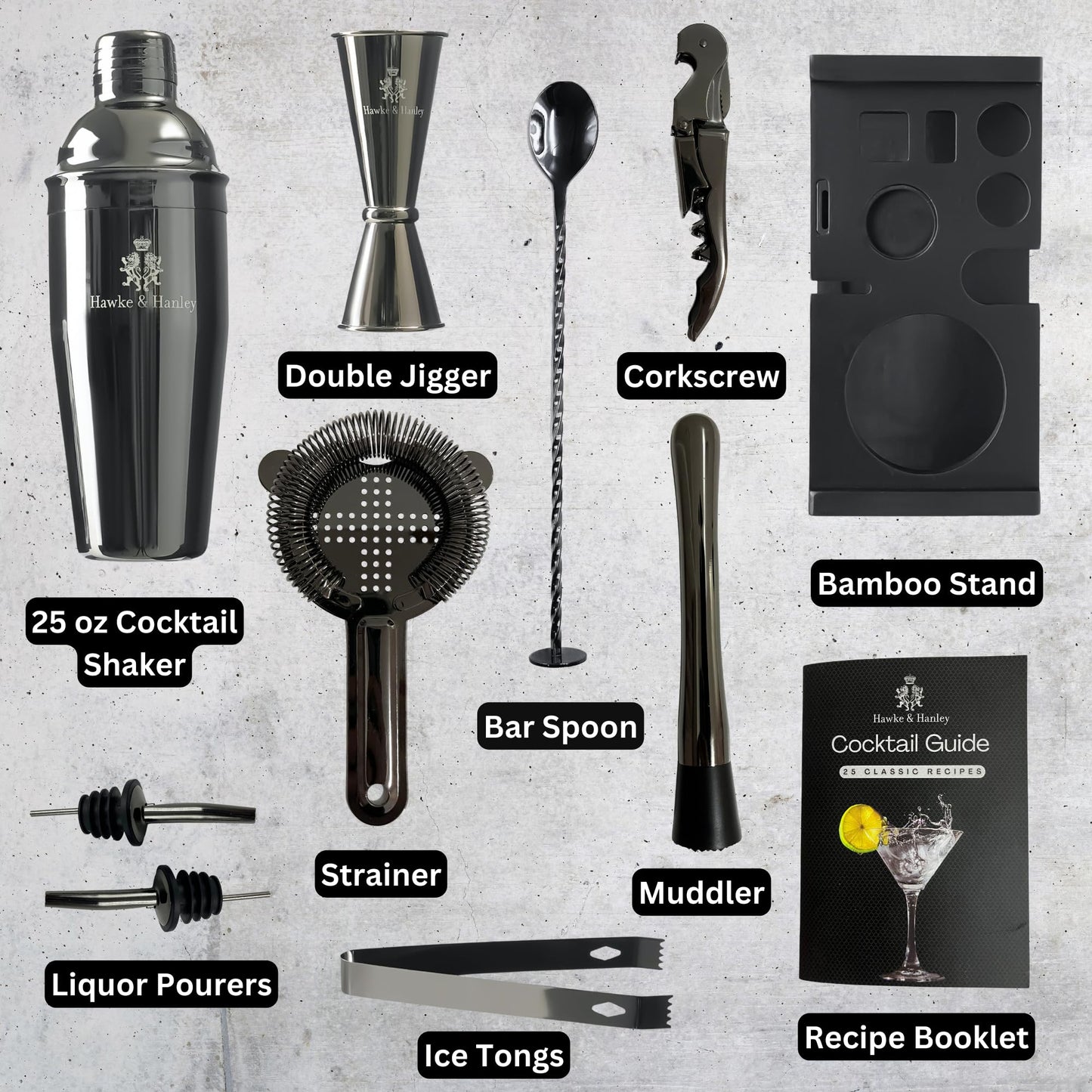 Mixology Bartender Kit with Shaker & Tools