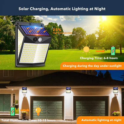 Solar Motion Sensor Lights - 238 LED 2 Pack