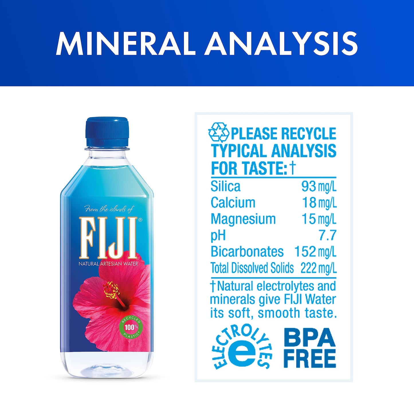 24 Pack FIJI Natural Artesian Water 500mL