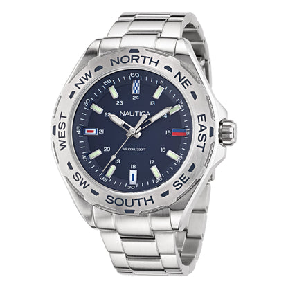 Nautica Recycled Steel Bracelet & Silicone Strap Watch
