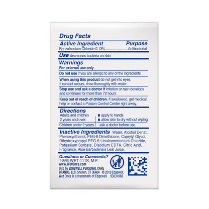 Wet Ones Antibacterial Hand Wipes Singles 24 ct.