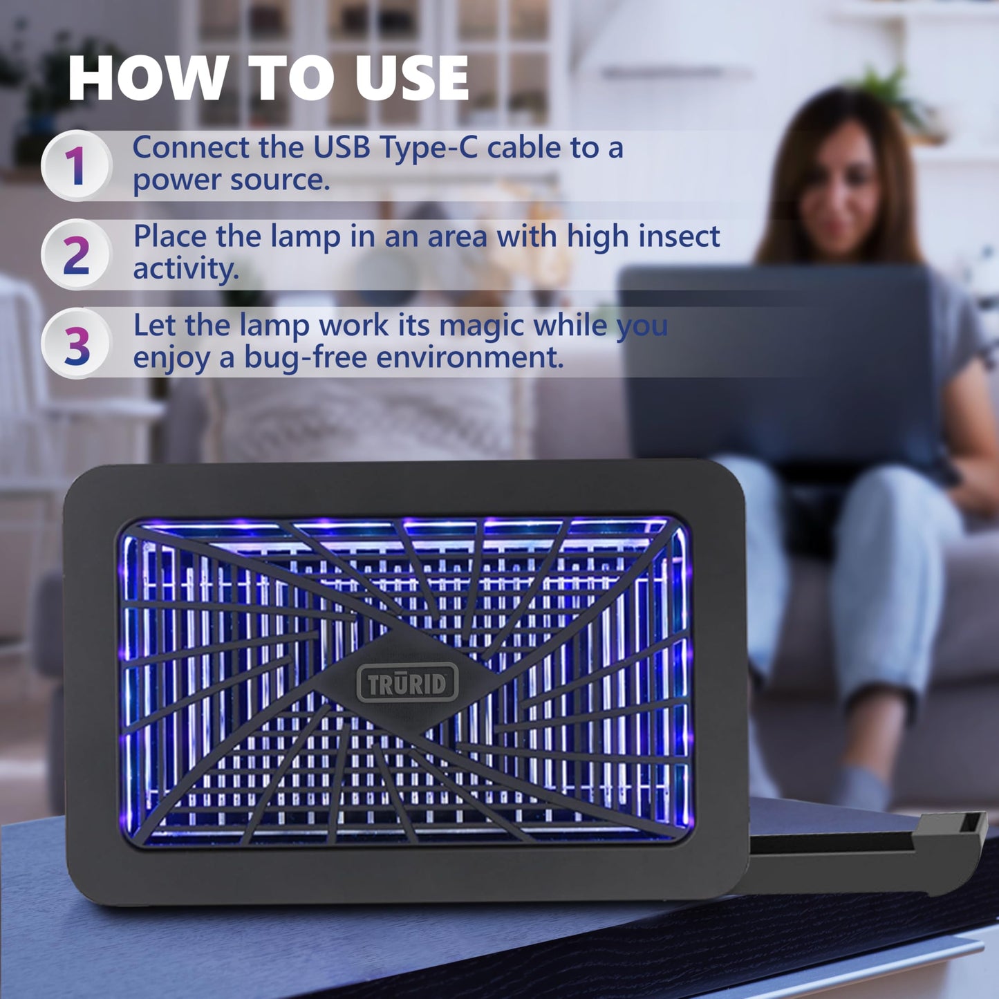TRURID Electric Bug Zapper for Indoor Use