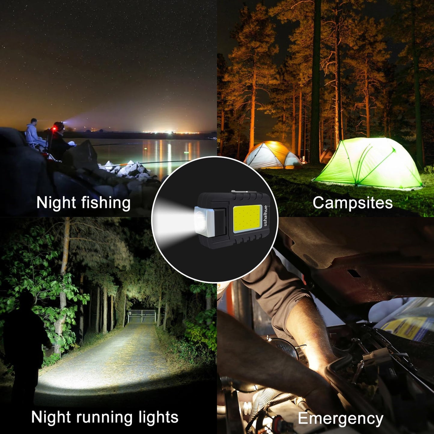 Mini 500 Lumens Rechargeable Flashlight for Outdoor