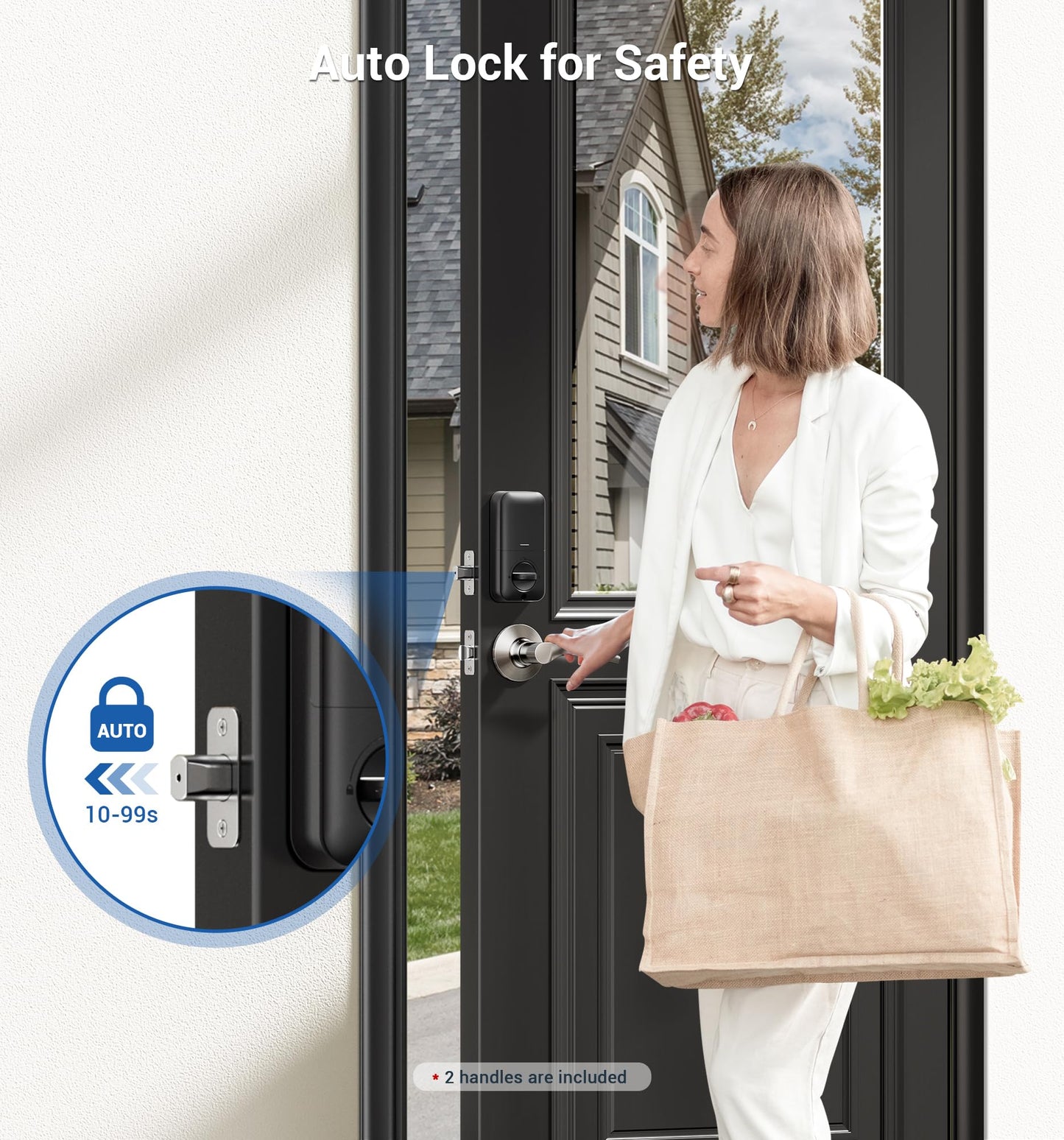 Veise Keyless Fingerprint Door Lock Set