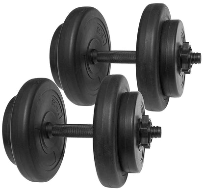 40-Pound Vinyl Dumbbell Set with Collars